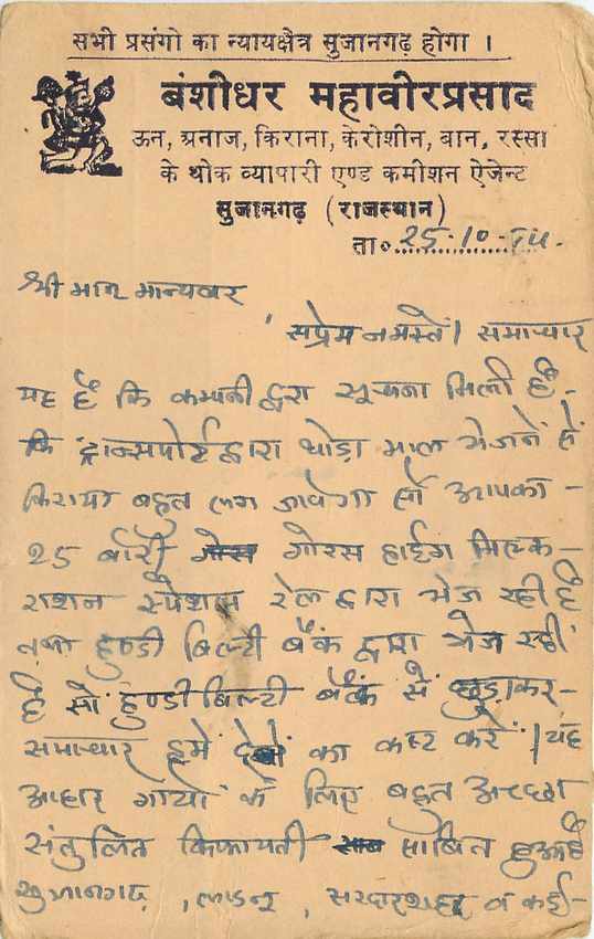Inde India Entier Postal Stationary Tigre — Verso