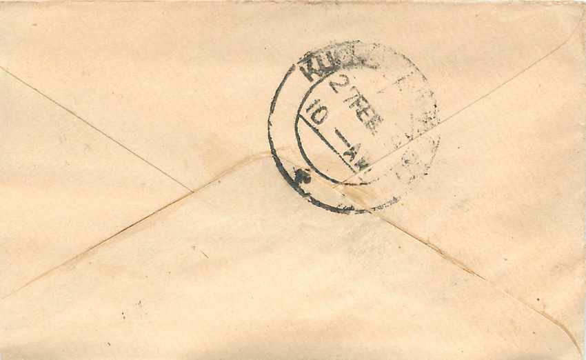 Inde India Entier Postal Stationary  — Verso