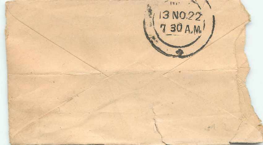 Inde India Entier Postal Stationary  — Verso