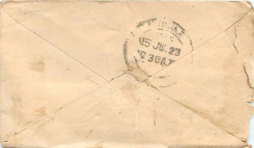 Inde India Entier Postal Stationary  — Rückseite