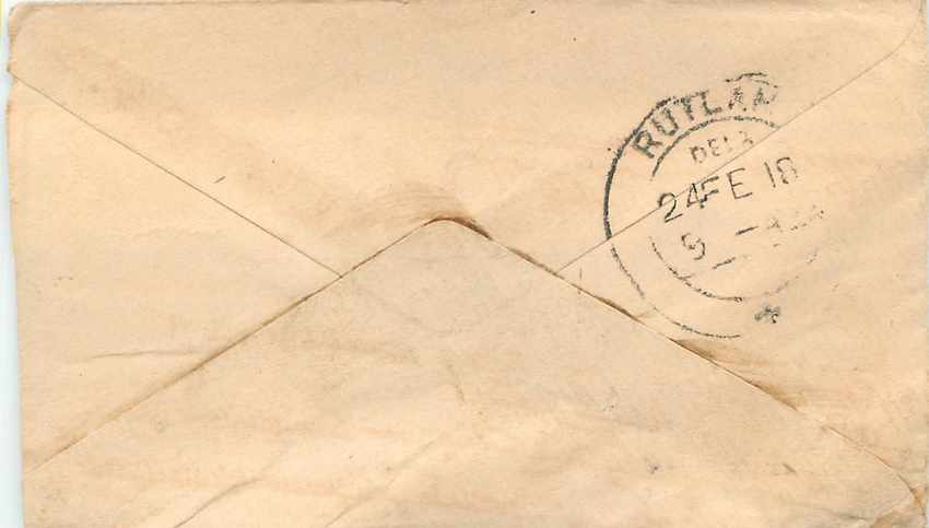 Inde India Entier Postal Stationary  — Rückseite