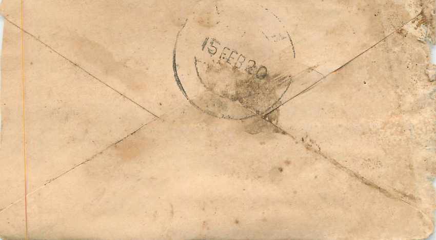 Inde India Entier Postal Stationary  — Rückseite
