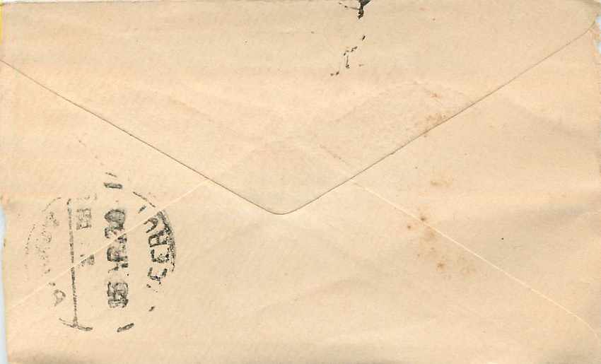 Inde India Entier Postal Stationary  — Rückseite
