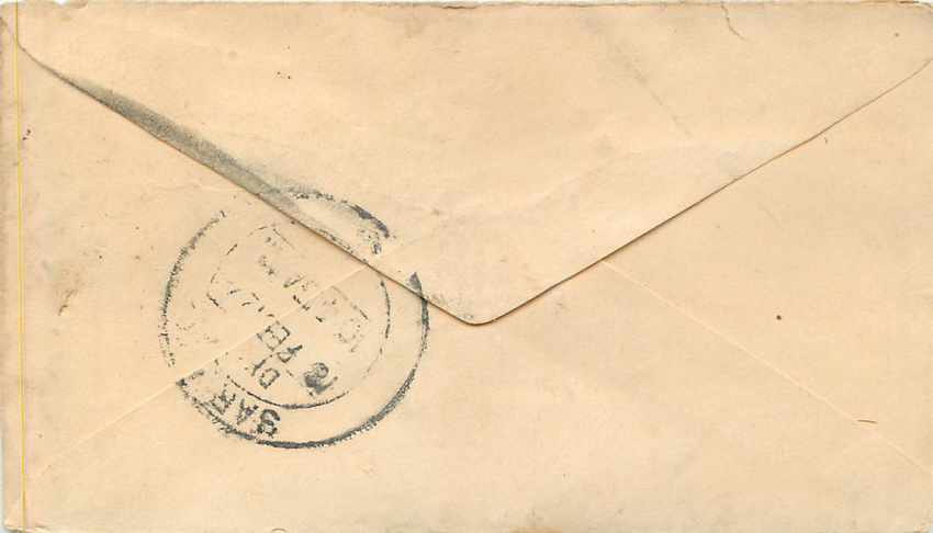 Inde India Entier Postal Stationary  — Rückseite