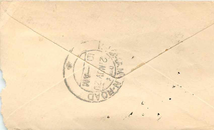 Inde India Entier Postal Stationary  — Rückseite