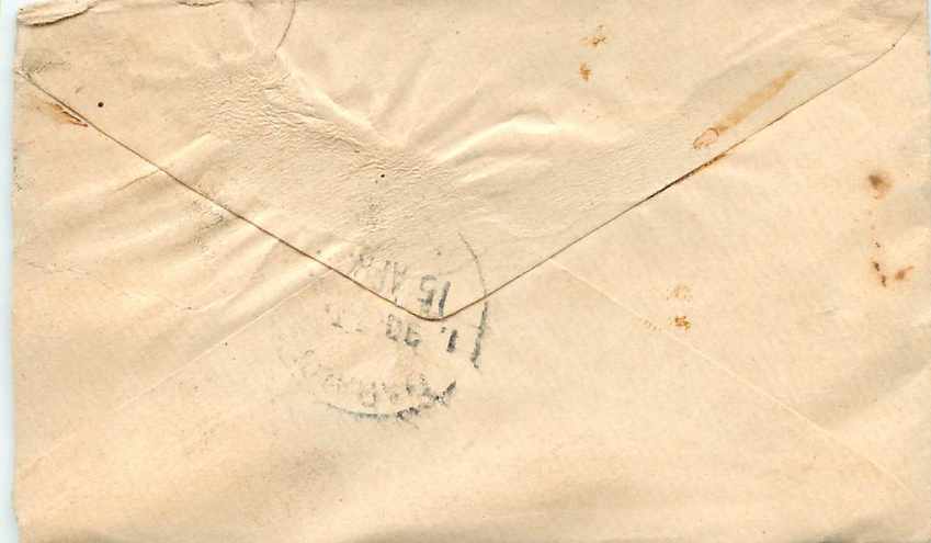 Inde India Entier Postal Stationary  — Verso