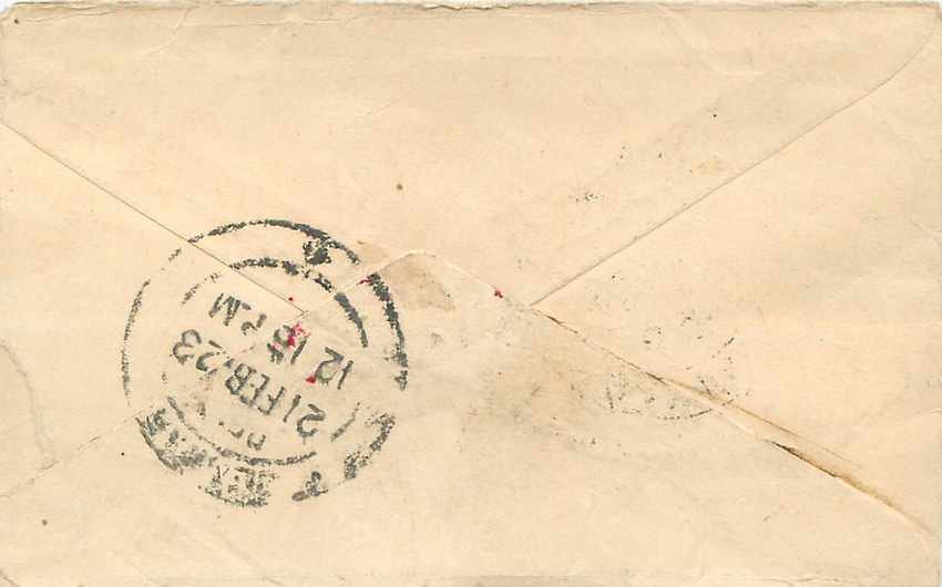 Inde India Entier Postal Stationary  — Verso