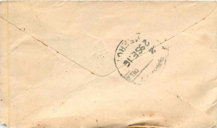 Inde India Entier Postal Stationary  — Rückseite