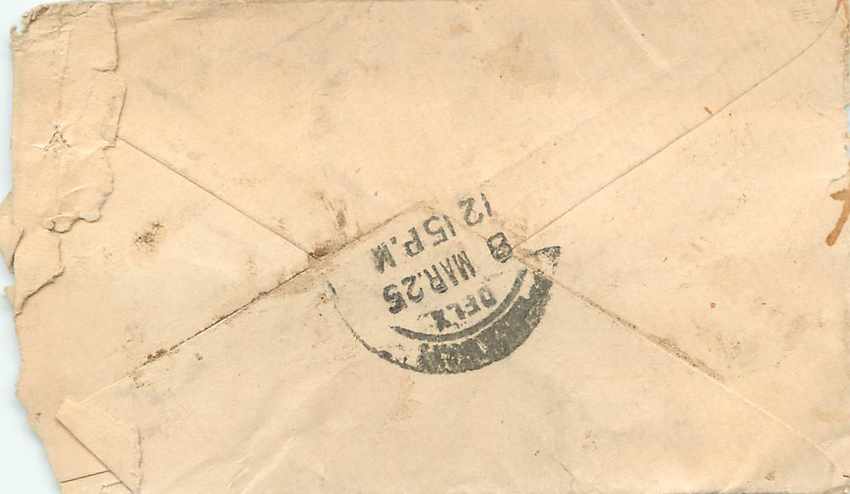 Inde India Entier Postal Stationary  — Rückseite