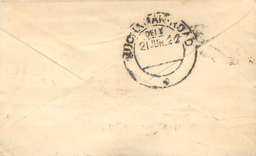 Inde India Entier Postal Stationary  — Rückseite