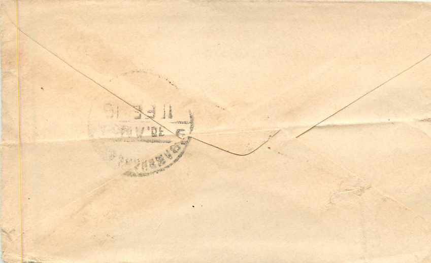 Inde India Entier Postal Stationary  — Verso