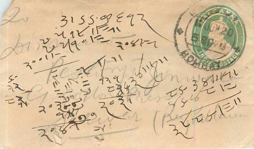 Inde India Entier Postal Stationary 