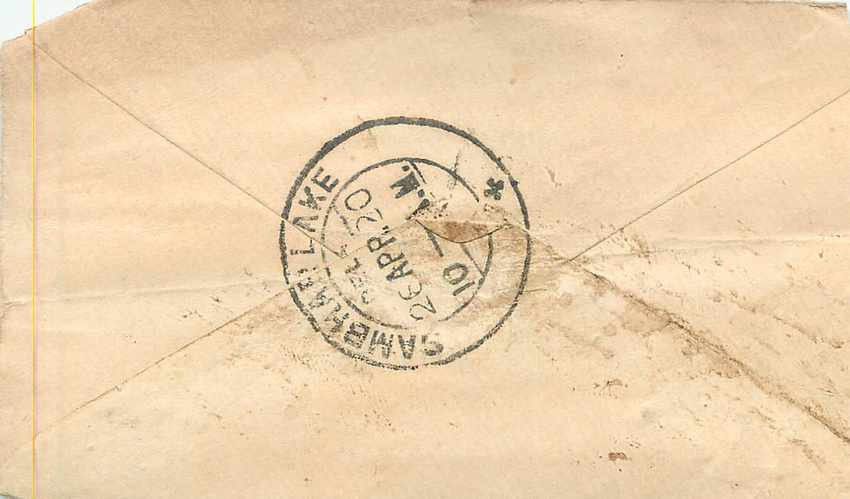 Inde India Entier Postal Stationary  — Rückseite