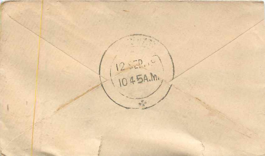 Inde India Entier Postal Stationary  — Verso