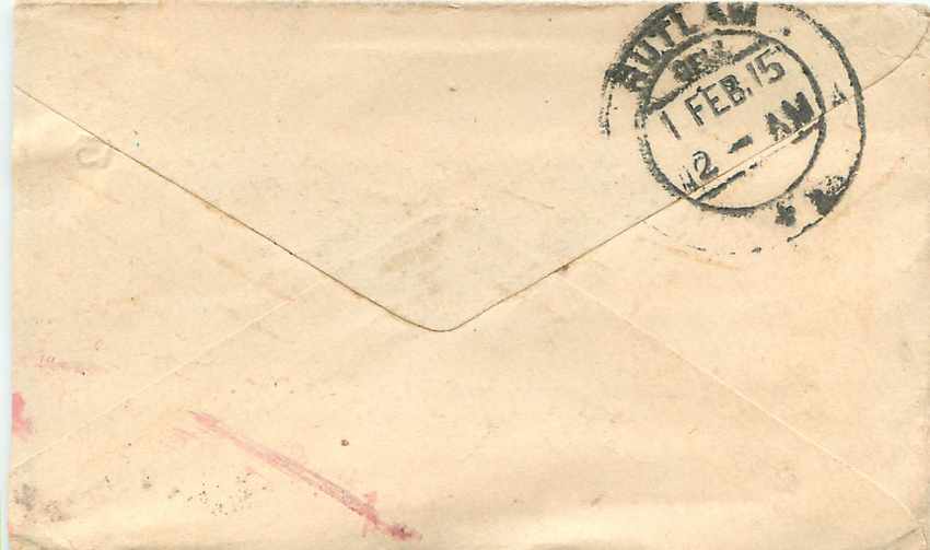 Inde India Entier Postal Stationary  — Rückseite