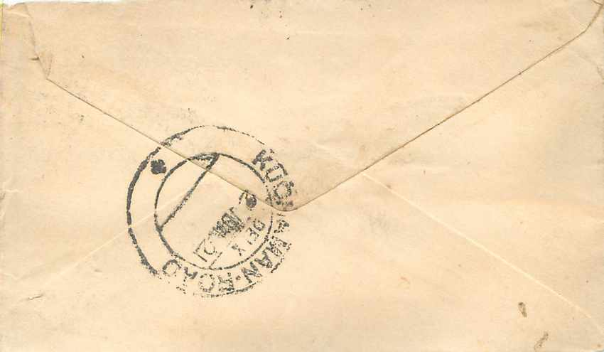 Inde India Entier Postal Stationary  — Verso