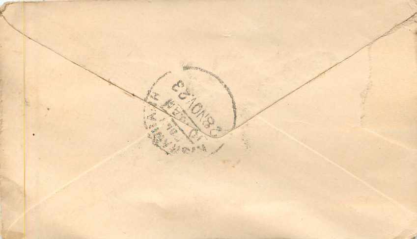 Inde India Entier Postal Stationary  — Verso