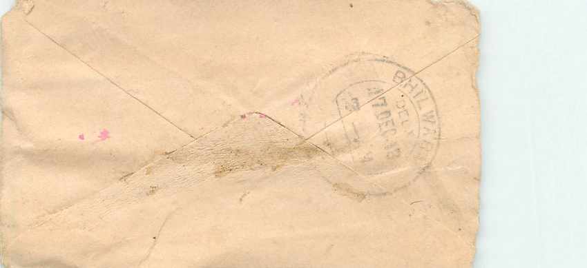 Inde India Entier Postal Stationary  — Verso