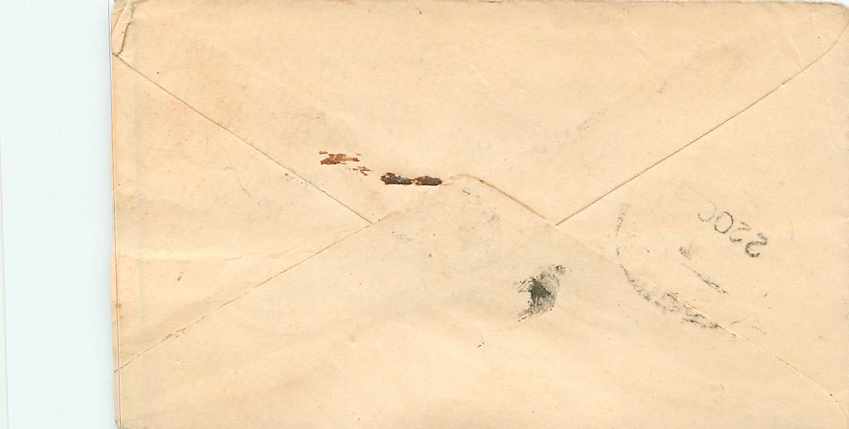 Inde India Entier Postal Stationary  — Verso