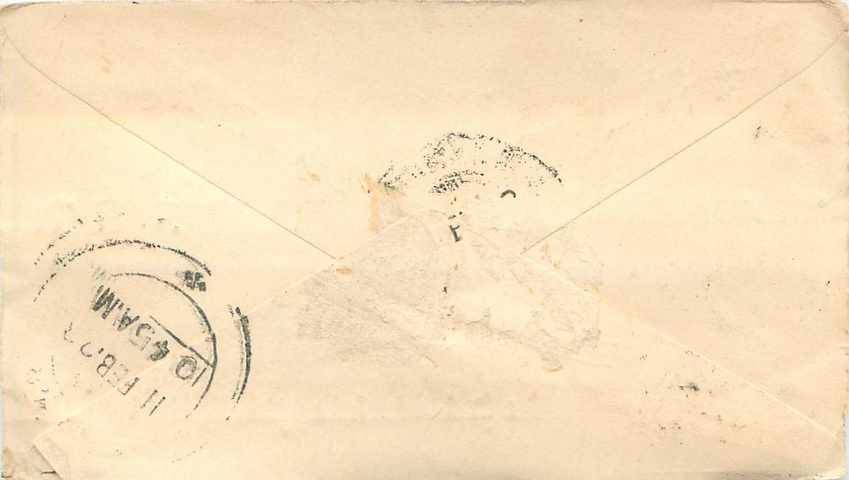 Inde India Entier Postal Stationary  — Rückseite
