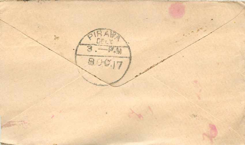 Inde India Entier Postal Stationary  — Verso