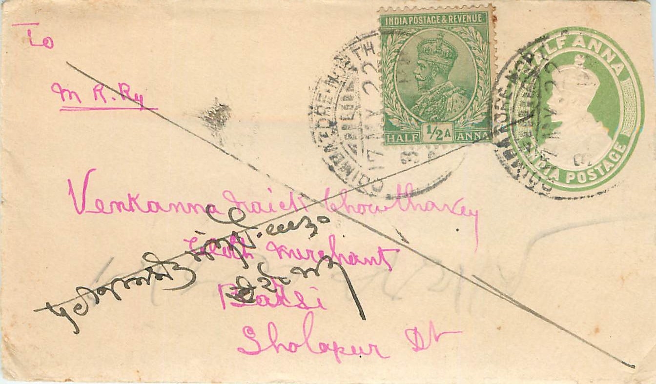 Inde India Entier Postal Stationary 
