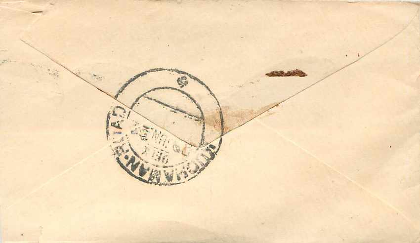 Inde India Entier Postal Stationary  — Verso