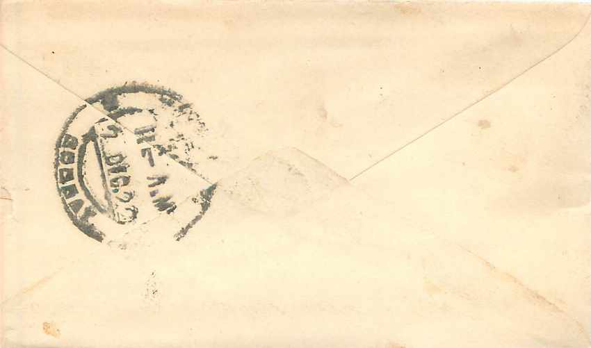 Inde India Entier Postal Stationary  — Verso