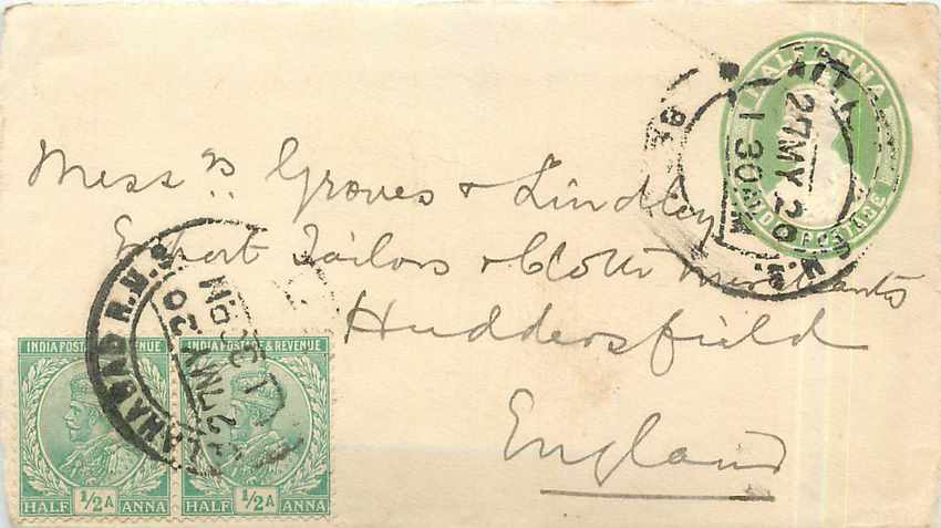 Inde India Entier Postal Stationary 