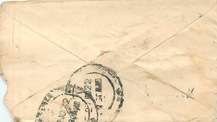 Inde India Entier Postal Stationary  — Rückseite