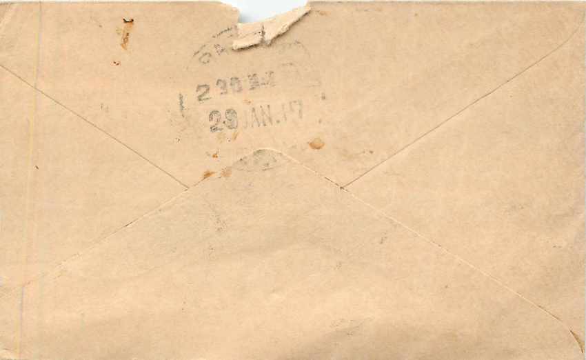 Inde India Entier Postal Stationary  — Rückseite