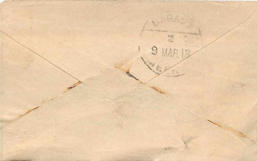 Inde India Entier Postal Stationary  — Rückseite