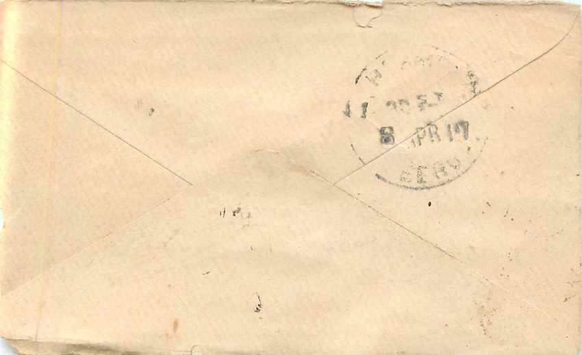 Inde India Entier Postal Stationary  — Rückseite