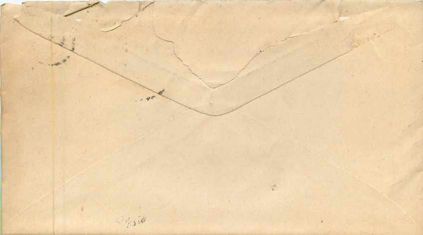 Lettre Cover Etats-Unis 3c Hoffecker for Delaware — Rückseite