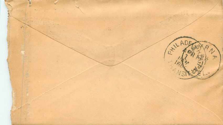 Lettre Cover Etats-Unis 2c Canandaigua  — Rückseite