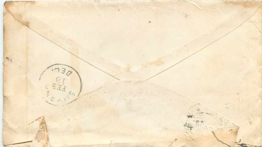 Lettre Cover Etats-Unis 2c Tygert Fertilizers for Delaware — Rückseite