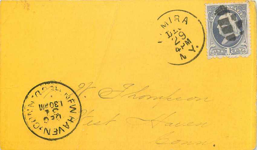 Lettre Covers Etats-Unis 1c for West Haven