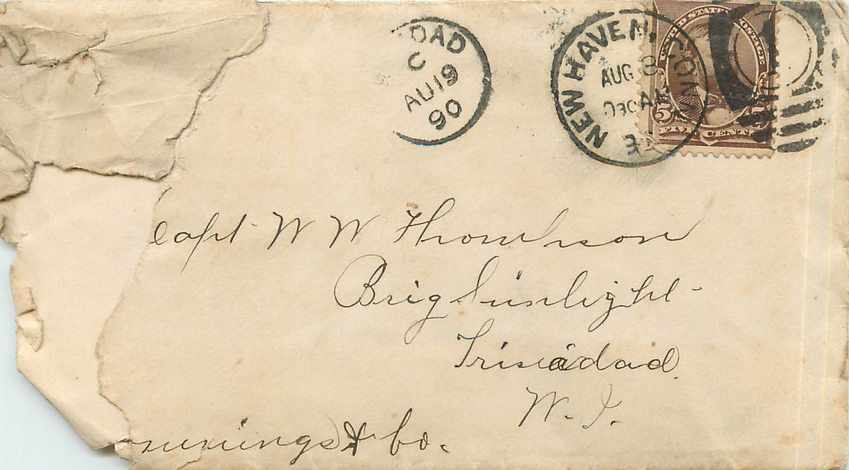 Lettre Covers Etats-Unis 5c New Haven