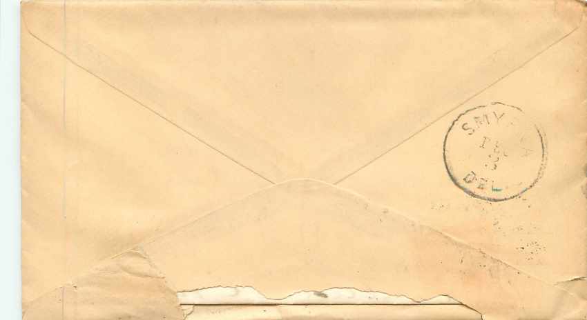 Lettre Covers Etats-Unis 2c New York WM Allen  — Verso