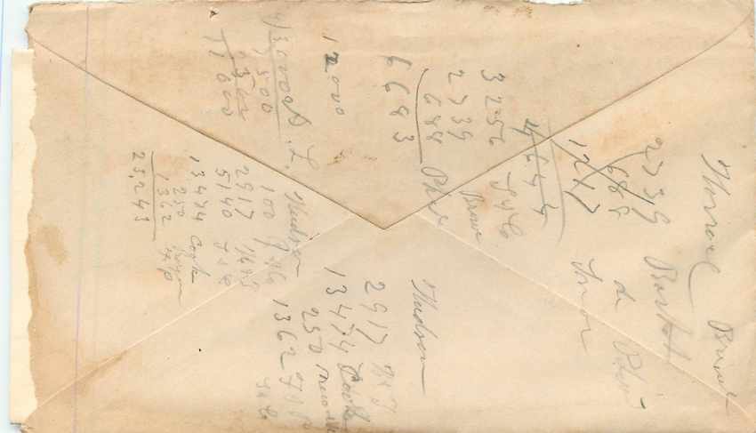 Lettre Covers Etats-Unis 3c Ingram — Rückseite
