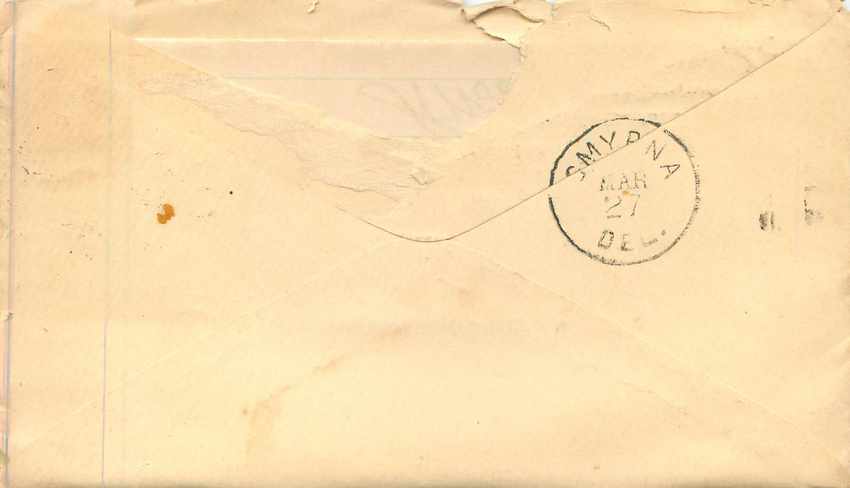 Lettre Covers Etats-Unis 2c Gordinier Sees Troy NY — Verso