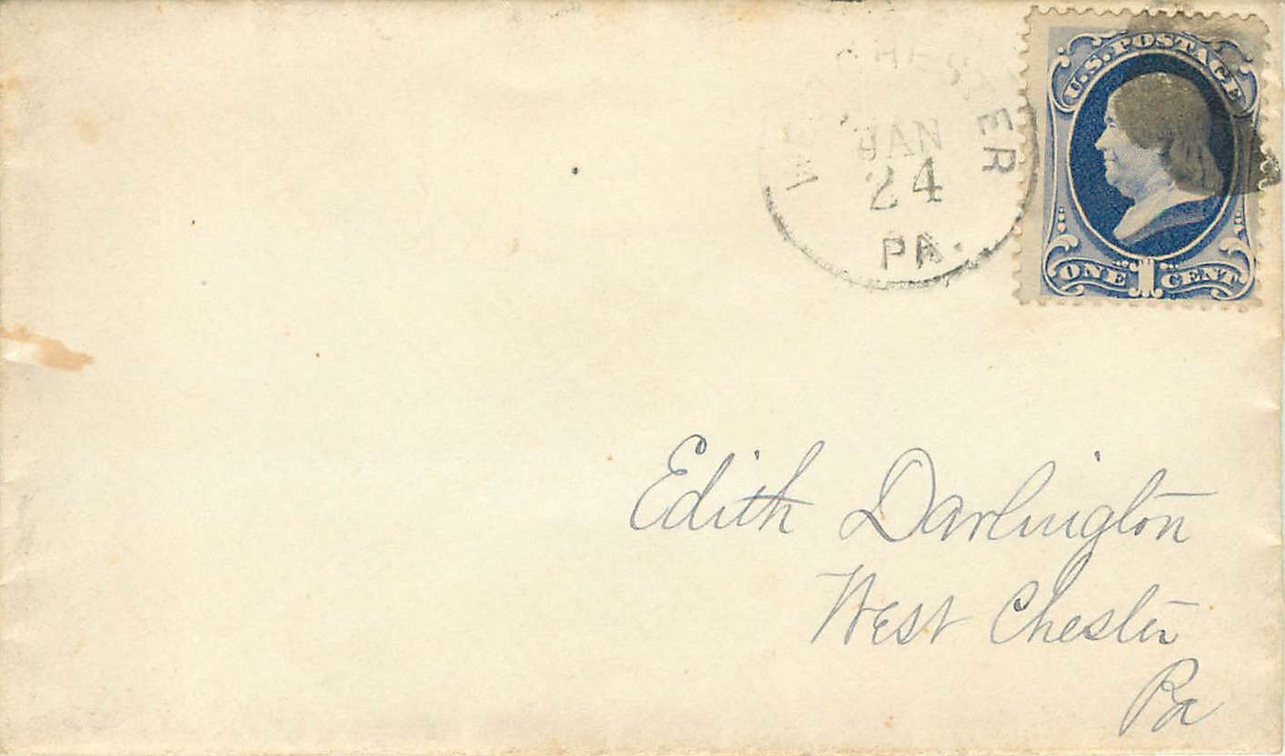 Lettre Covers Etats-Unis 1c for West Chester