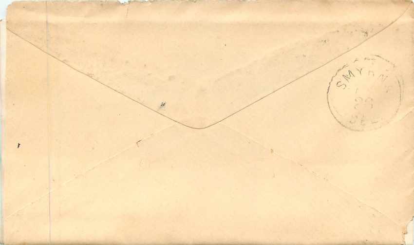 Lettre Covers Etats-Unis 3c Gardinier — Rückseite