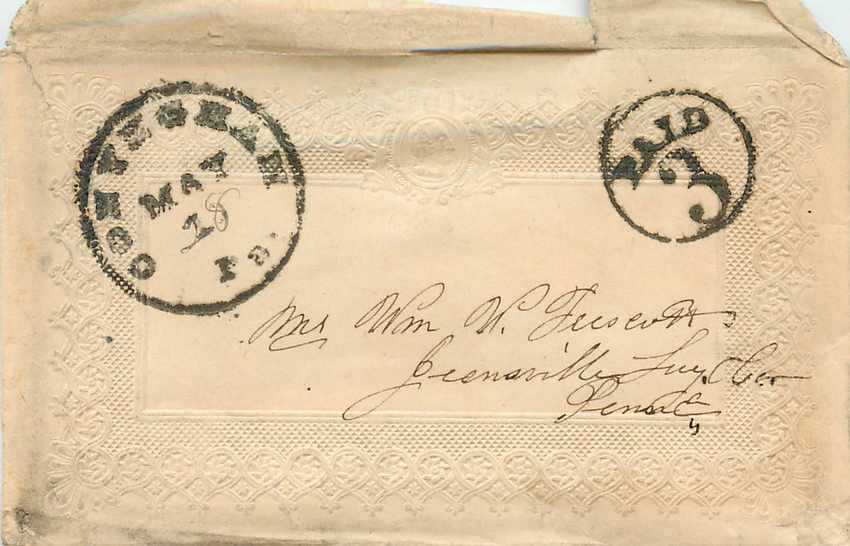 Lettre Covers Etats-Unis Paid