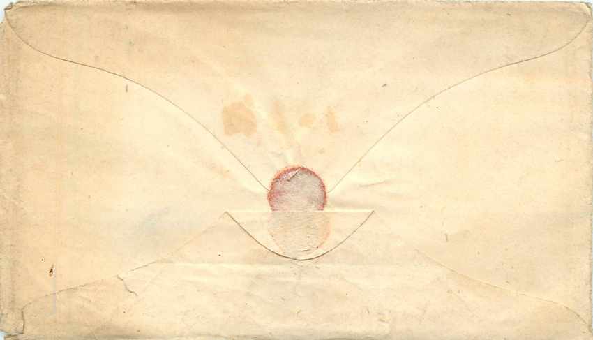 Lettre Covers Etats-Unis 1852 for Pa — Rückseite