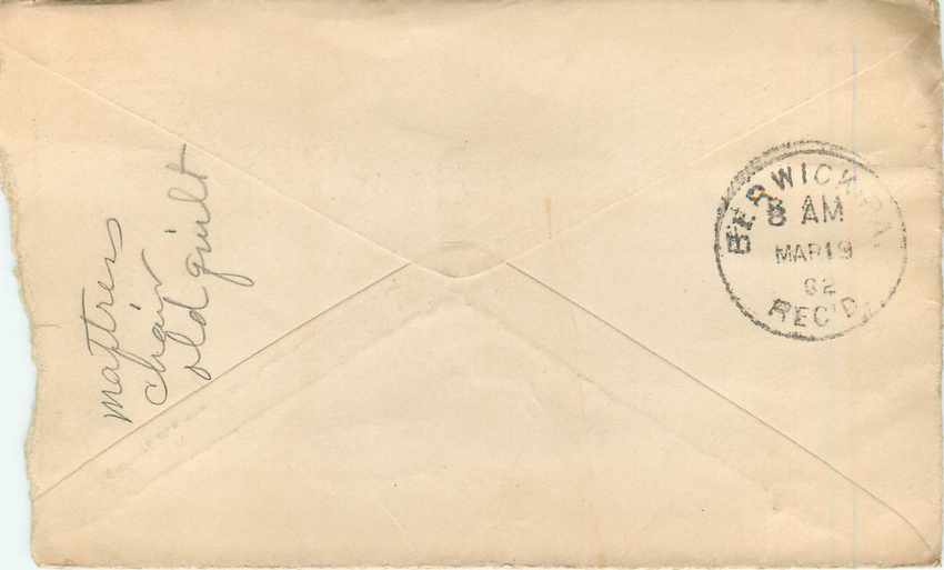 Lettre Covers Etats-Unis 2c Conneautville  — Back