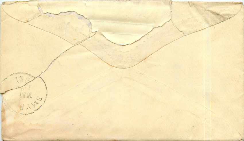 Lettre Covers Etats-Unis 3c — Rückseite