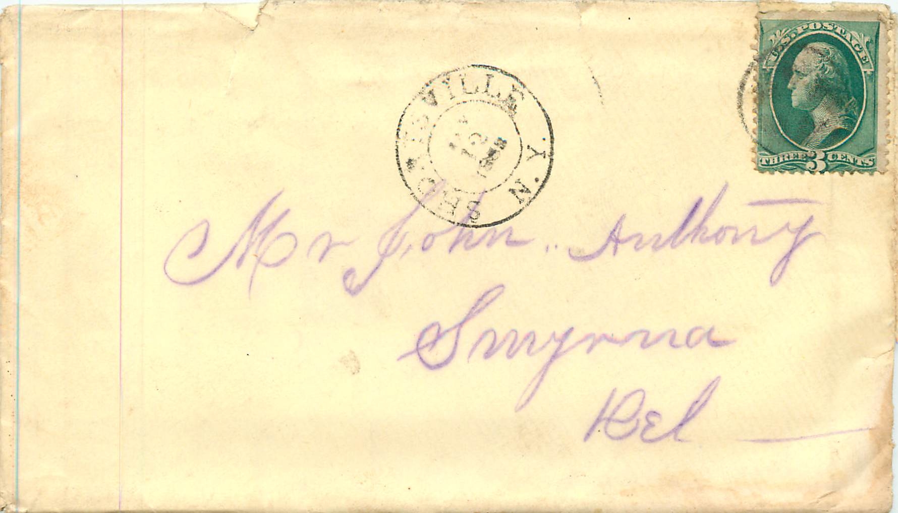 Lettre Covers Etats-Unis 3c