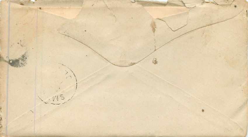Lettre Covers Etats-Unis 3c Andra Emery Wheels — Rückseite