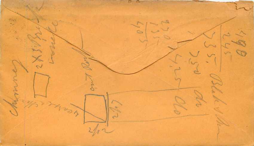 Lettre Covers Etats-Unis 3c — Rückseite